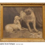 Charcoal of  Pug and Whippet