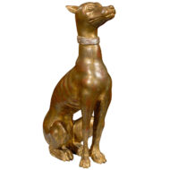 Giltwood Dog Sculpture