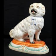 White Dog on Base ( Maltese)