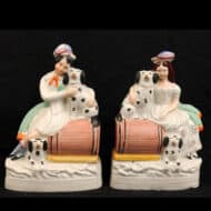 Pair of Royal Children with Dogs