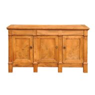 French Three-Door Wooden Enfilade with Doric Pilaster Motifs, circa 1880