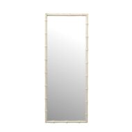 French Turn of the Century Painted Faux Bamboo Rectangular Mirror, circa 1900