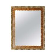 Large English Burl Wood and Gilt Mirror with Egg and Dart Motifs, circa 1870