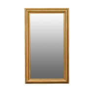 French Giltwood Rectangular Mirror with Twisted Motifs, circa 1900