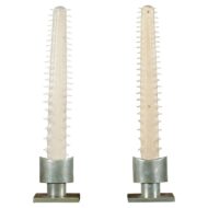 Signed Anthony Redmile Sawfish Decorative Objects Mounted on Brass Bases, 1970s