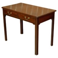 English 18th Century Georgian Period Walnut Side Table with Single Drawer