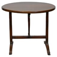 Louis-Philippe French Walnut Tilt-Top Wine Tasting Table with Carved Paw Feet