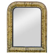 French Louis-Philippe Mirror with Faux Tortoiseshell Painted Frame, circa 1850