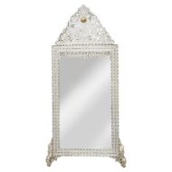 Moroccan Mirror with Bone and Mother-of-Pearl Inlay, circa 1900