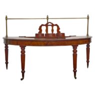 English Regency Mahogany Hunt Table with Bottle Carrier, circa 1830