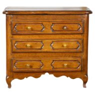 French Miniature Louis XV-Style Commode in Walnut, 19th Century