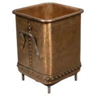 19th Century English Copper Utility Vessel or Planter with Riveted Construction