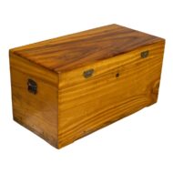 English 19th Century Solid Camphorwood Storage Chest