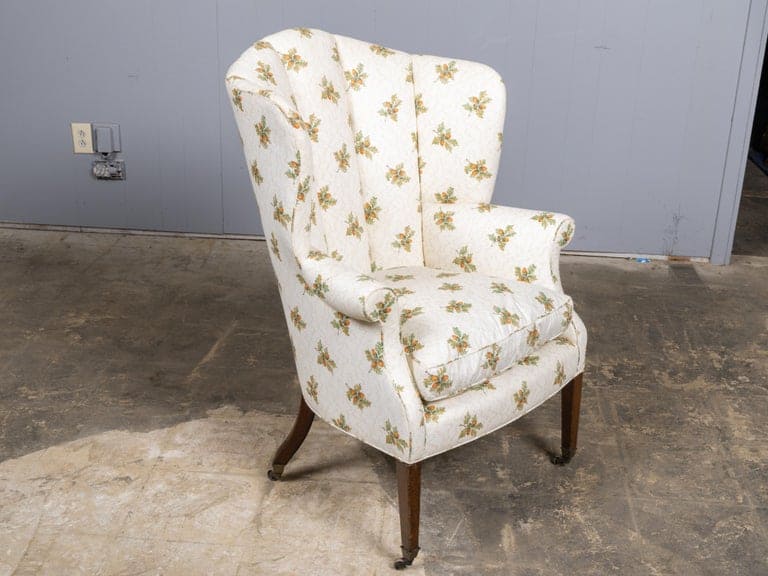 English Regency Wingback Armchair on Casters, Circa 1820 - Image 5