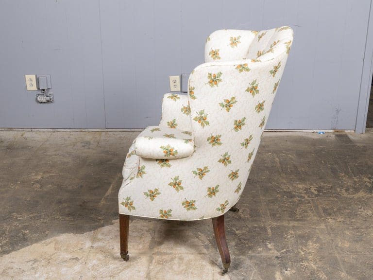 English Regency Wingback Armchair on Casters, Circa 1820 - Image 2