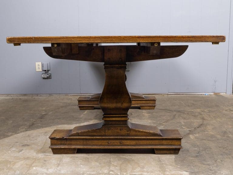 Large English Oak Dining Table, Extension with Leaves, Circa 1900 - Image 2