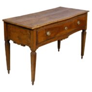 Italian Walnut Neoclassical Table with Single Drawer, circa 1800