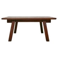 18th Century Spanish Walnut Low Table with Angled Legs