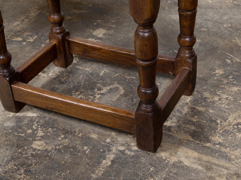 Pair of English Oak Joint Stools with Turned Legs, circa 1900 - Image 9