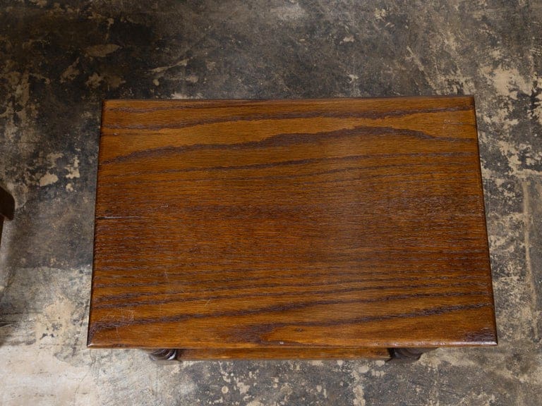 Pair of English Oak Joint Stools with Turned Legs, circa 1900 - Image 7