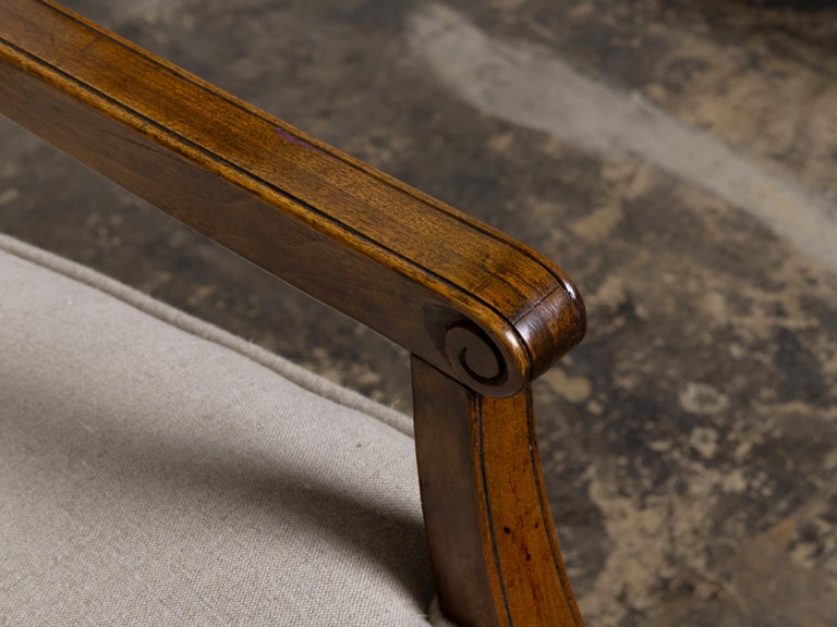 18th Century French Walnut and Cane Canapé with New Upholstery - Image 14