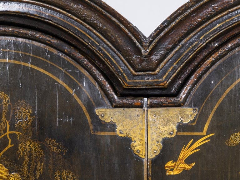 English 18th Century Japanned Chinoiserie Cabinet on 19th Century Stand - Image 16