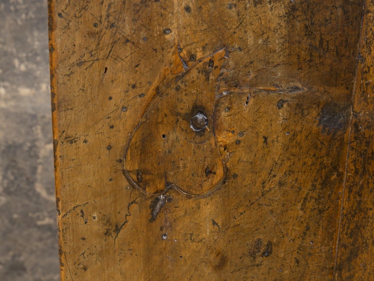 Italian 18th Century Walnut Center Table with Carved Frieze - Image 3
