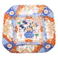 19th Century Japanese Imari Porcelain Scalloped Square Platter, Meiji Period
