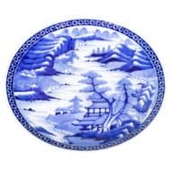 19th Century Chinese Qing Dynasty Blue and White Porcelain Charger