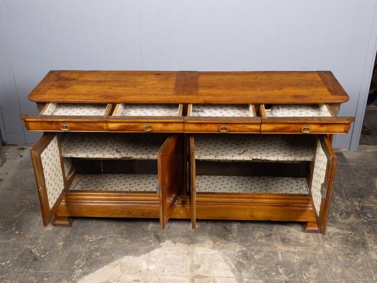 French Louis-Philippe Period Walnut Four-Door Enfilade, Circa 1840 - Image 7