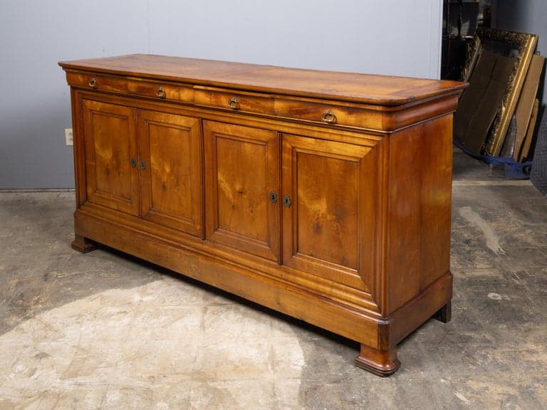 French Louis-Philippe Period Walnut Four-Door Enfilade, Circa 1840 - Image 2