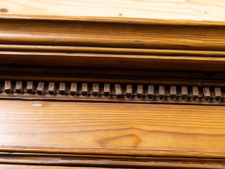 19th Century English Pine Knockdown Wardrobe with Paneled Doors - Image 10