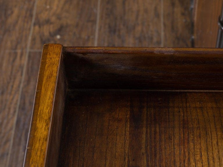 Pair of English Circa 1920 Mahogany Cabinets with Ebonized Faux Bamboo Frame - Image 8