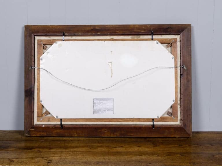 American School Saint Bernard Dog Portrait in Giltwood Frame, Circa 1880 - Image 3