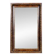 English Burl Walnut and Giltwood Mirror with Carved Slip, circa 1900