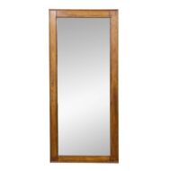 English Pine Wall Mirror with Simple Moulded Frame, circa 1900