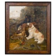19th Century English Dog and Game Still Life Sporting Painting