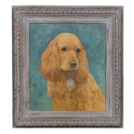 Charles Frederick Sitzler 1954 Portrait of “Penny” English Cocker Spaniel