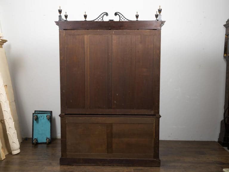 English 19th Century Japanned Chinoiserie Black Lacquered Display Cabinet - Image 4