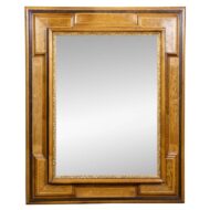 Late 18th Century Dutch Walnut Mirror with Inlaid Panels