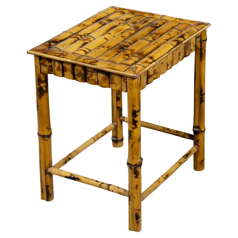 English Organic Modern Bamboo Occasional Table, Mid-20th Century