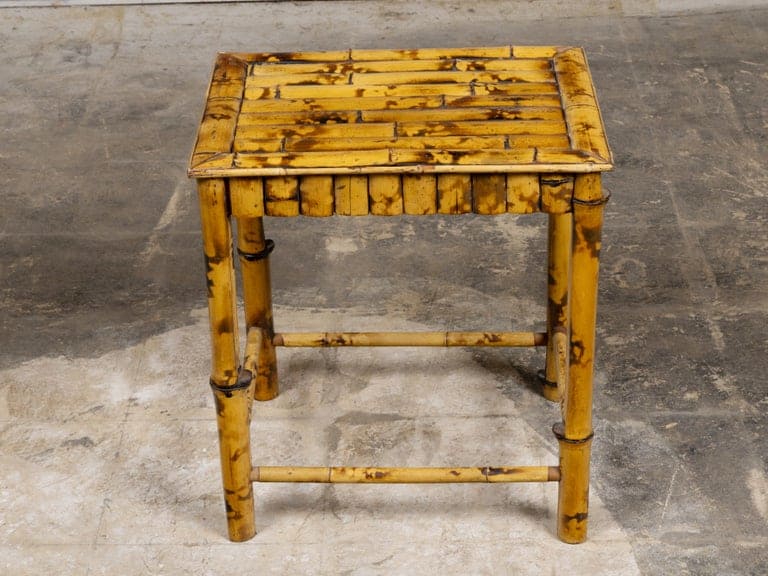 English Organic Modern Bamboo Occasional Table, Mid-20th Century - Image 12