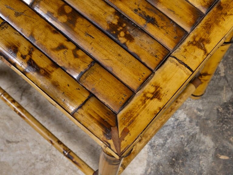 English Organic Modern Bamboo Occasional Table, Mid-20th Century - Image 11