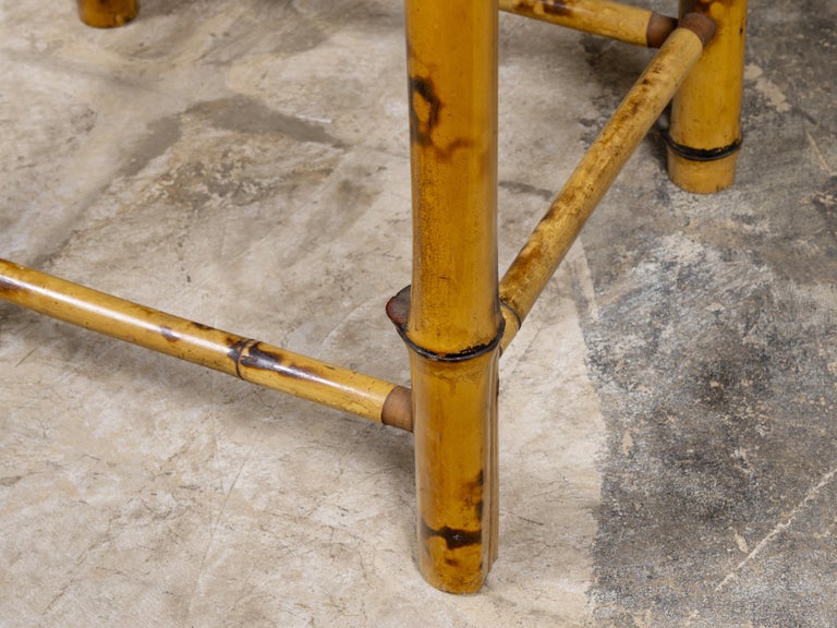 English Organic Modern Bamboo Occasional Table, Mid-20th Century - Image 9