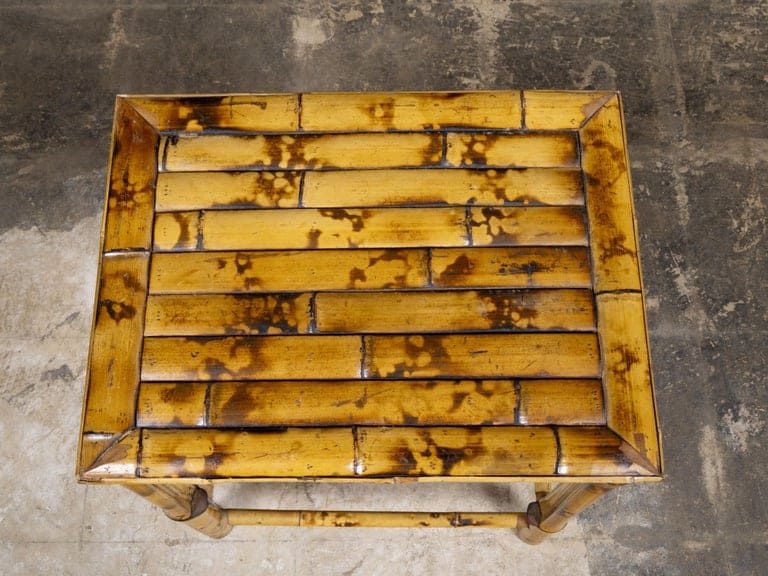 English Organic Modern Bamboo Occasional Table, Mid-20th Century - Image 6