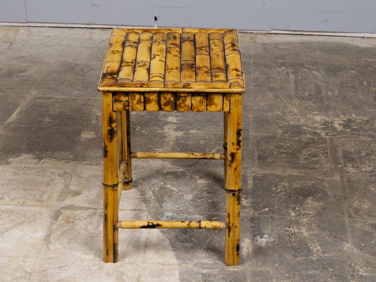 English Organic Modern Bamboo Occasional Table, Mid-20th Century - Image 4