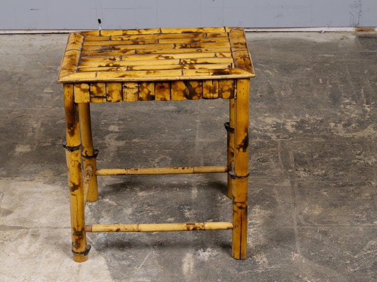 English Organic Modern Bamboo Occasional Table, Mid-20th Century - Image 3