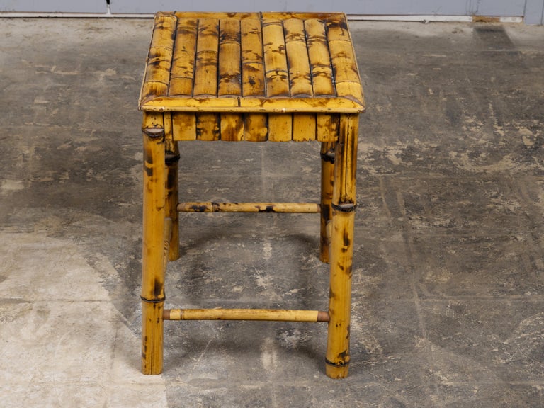 English Organic Modern Bamboo Occasional Table, Mid-20th Century - Image 2