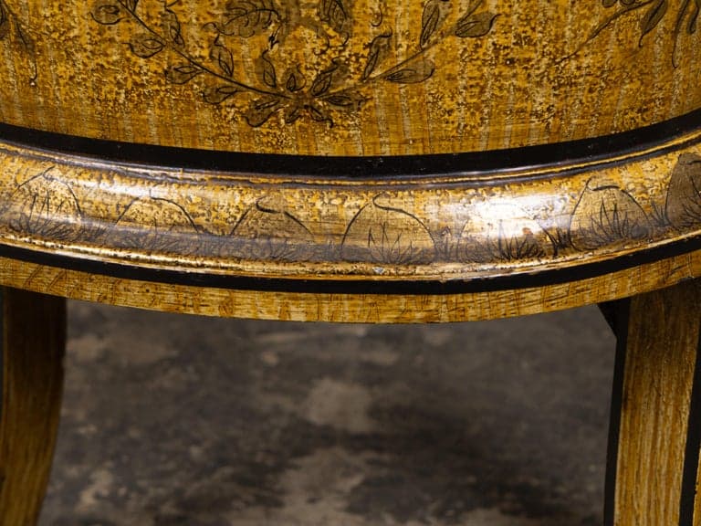 18th Century French Neoclassical Hand-Painted Tôle Planter on Stand - Image 9