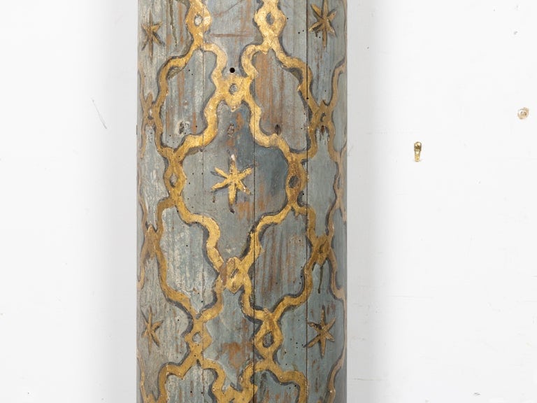 Pair of 18th Century Italian Painted and Giltwood Architectural Semi-Columns - Image 10